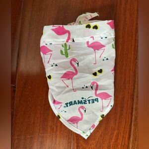 Pink and White Flamingo Dog Bandana